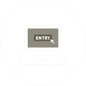 選考フロー エントリーフォームから応募